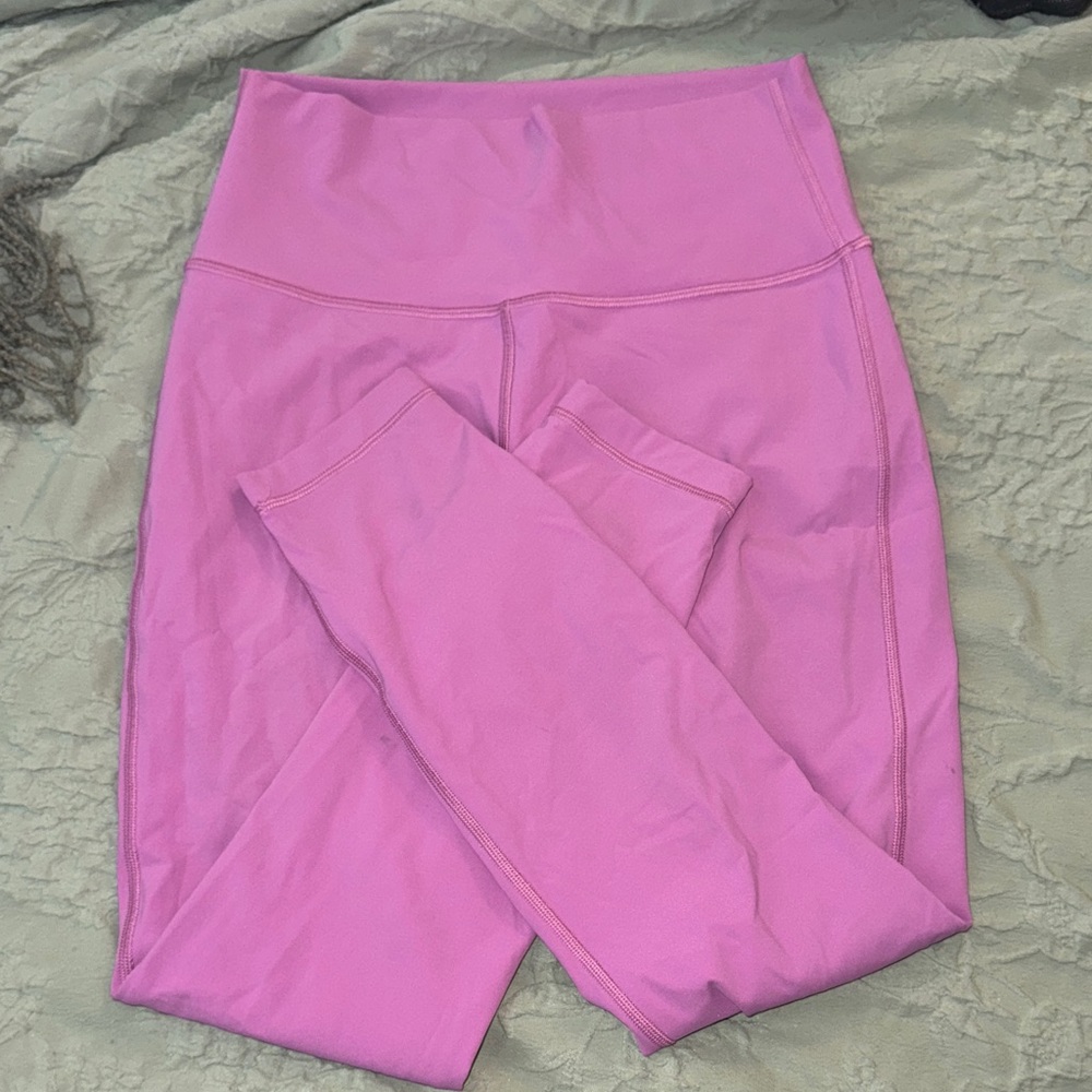 Lululemon Pink Mid-Waisted Leggings